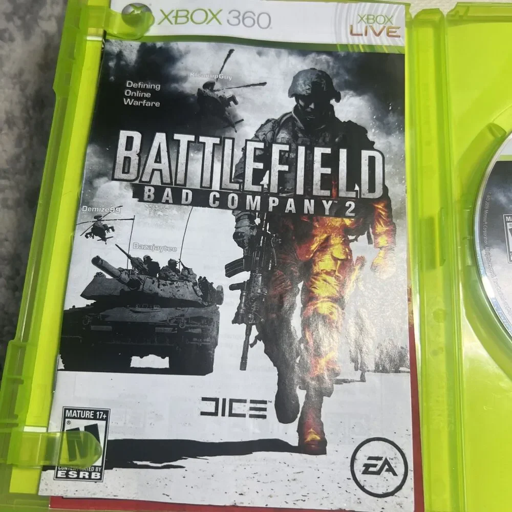 Battlefield Bad Company 2 Platinum‎ Hits - Microsoft Xbox 360 Pristine Authentic